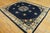 1920s Classic Floral Medallion Navy Blue Background Antique Chinese Peking Rug For Sale In New York - Image 6 of 10