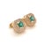 2010s Natural Emerald Diamond Earrings 14k Gold 1.52 TCW Certified For Sale - Image 5 of 12
