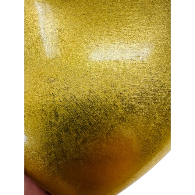 Vintage Gold Leaf Heart Shaped Ceramic Catchall With Lid For Sale In Tampa - Image 6 of 10