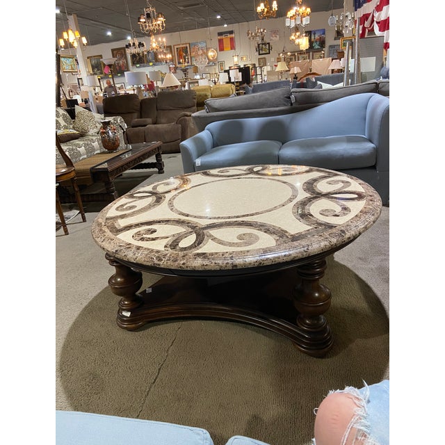 Thomasville Hills of Tuscany Collection Round Coffee Table Chairish