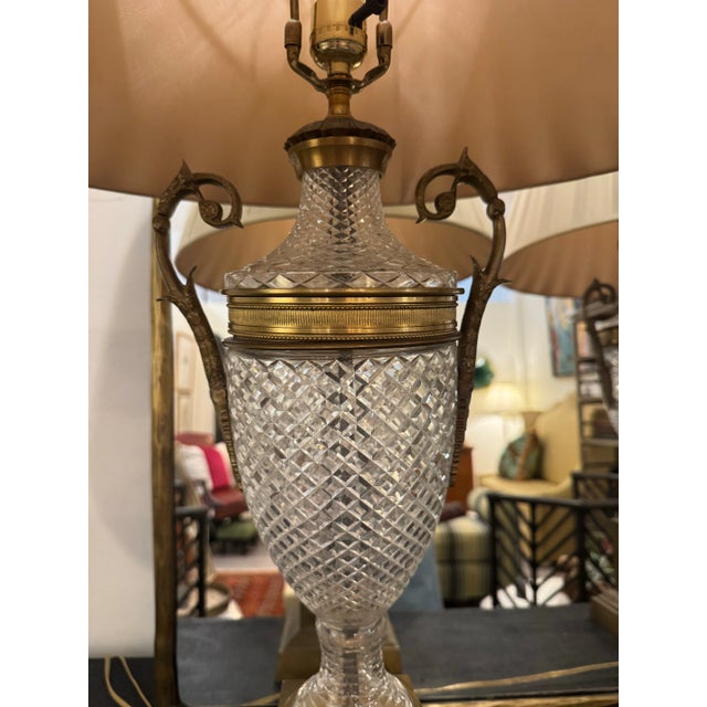 Pair of Vintage Bronze Ormolu Table Lamps For Sale - Image 4 of 7