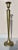 Mid-Century Modern Extra Tall Brass Candlestick 22.5" Tall For Sale - Image 3 of 5