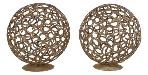 Decorative Horseshoe Spheres, Set of 2