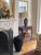 Vintage Black Lacquered Rattan Floor Basket Vase For Sale - Image 4 of 12