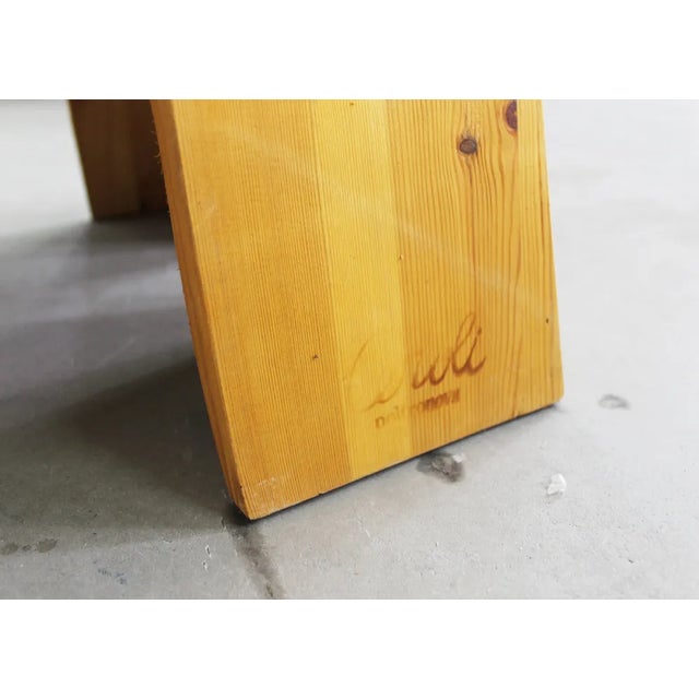 Wood Fratina High Chairs in Pine by Mario Ceroli for Poltronova, 1972, Set of 8 For Sale - Image 7 of 8