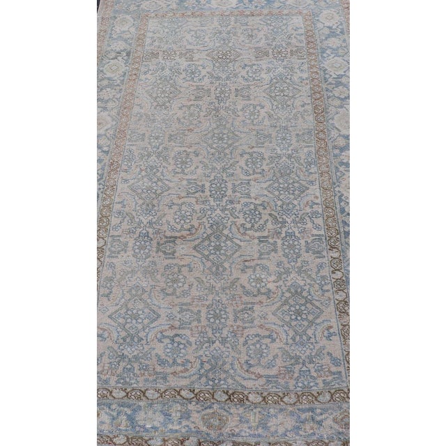 Measures: 3'4 x 6'5 Antique Persian Bidjar Rug With Floral Motifs and Subdued Colors 3'4" X6'5". Keivan Woven Arts / Rug /...