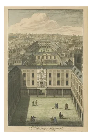 Toms, St Thomas' Hospital, London, 1700s, Engraving