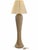 A sculptural floor lamp featuring deep spiral ribs, a flared circular base, and a warm beige stone-look finish. Its...