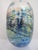 Glass Donald Carlson Pacific Nw Blue Green Studio Art Glass Spherical Vase For Sale - Image 7 of 10