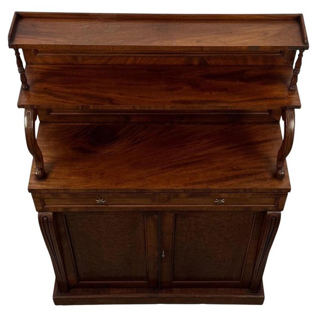 19th Century Antique Early 19th Century English Regency Mahogany Chiffonier For Sale - Image 5 of 13