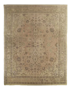 Late 19th Century Antique Turkish Oushak Rug - 13′4″ × 16′8″