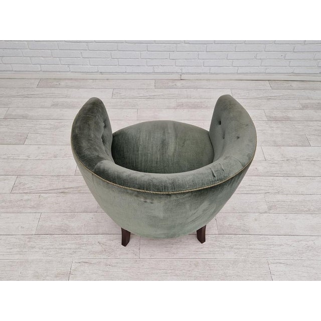Danish Curved Lounge Chair, 1960s For Sale - Image 5 of 16