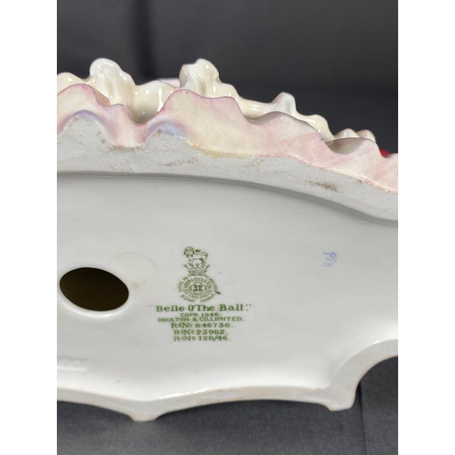 1940s Royal Doulton Belle O' the Ball Porcelain Figurine For Sale - Image 9 of 10