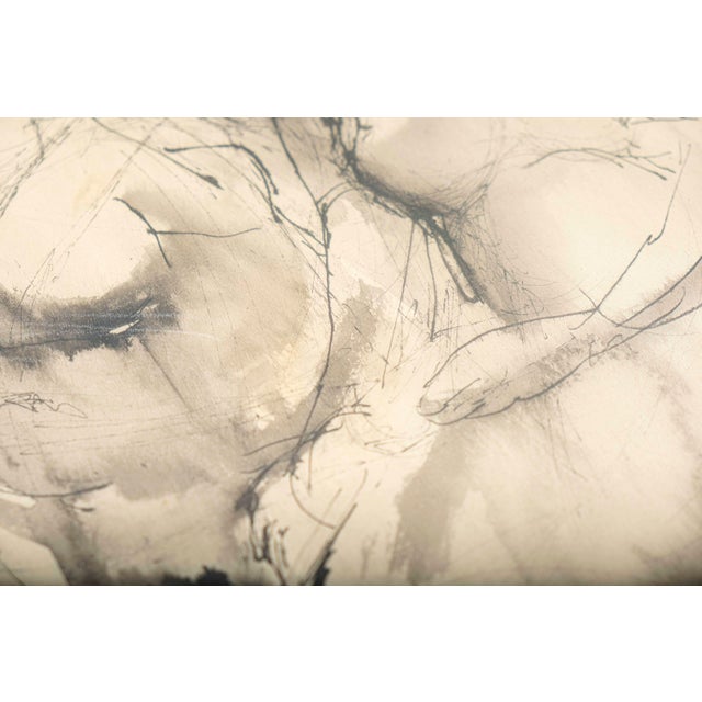 1957 Mid-Century Modernist Figurative Mixed Media Drawing by Alexander Brooks a.b. Jackson For Sale - Image 6 of 10