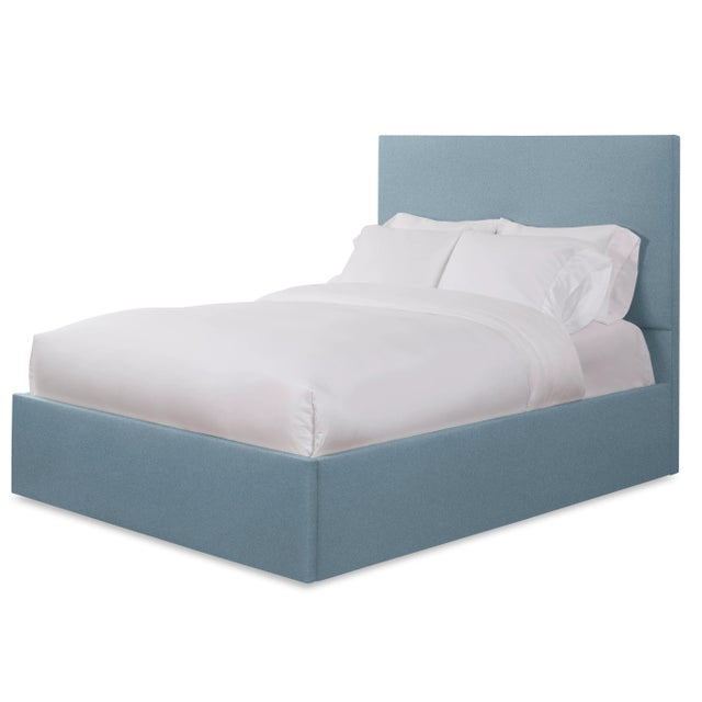 This listing includes the entire bedframe, including the headboard, rails, and footboard. From Chairish's line of bespoke...