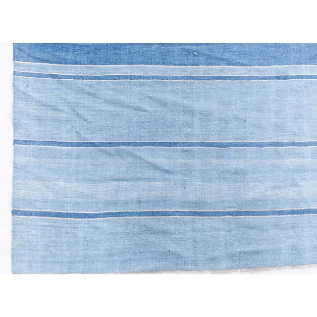 Mid-Century Modern Vintage Indian Dhurrie Rug Doris Leslie Blau For Sale - Image 3 of 9