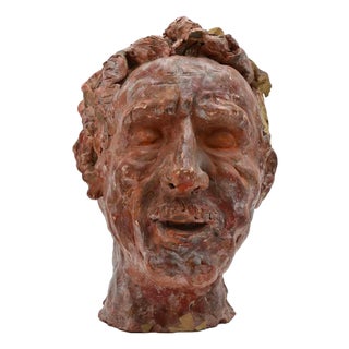 Sirio Pellegrini, Portrait Sculpture, 1960s, Terracotta For Sale