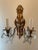 Late 20th Century Pair Handmade Gilt Iron and Crystal Sconces Two Pairs Available For Sale - Image 5 of 12