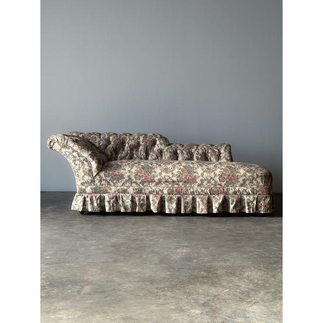 Napoleon III Tufted Chaise Longue, France, 19th Century For Sale - Image 17 of 17