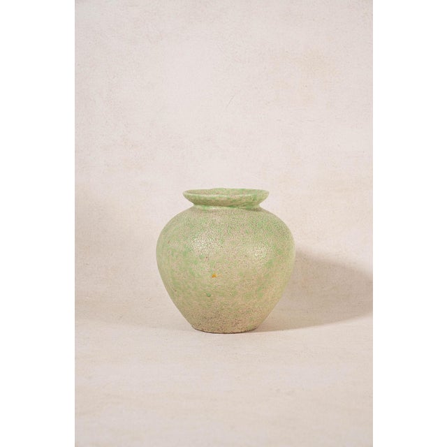 French Green Vase/Jug | Stamped by Maker ‘Vallauris’