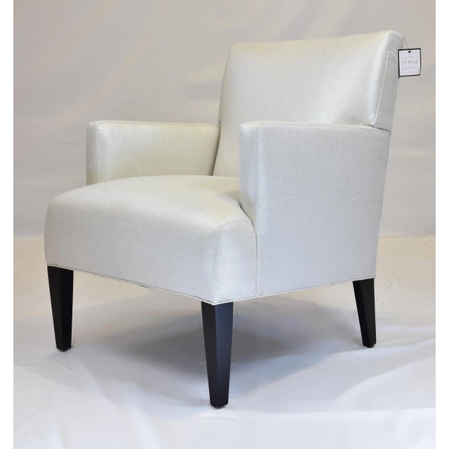 Le Jeune Upholstery Jasmine Armchair Showroom Model Offered for sale is a Le Jeune Upholstery Jasmine C21.923 Chair...