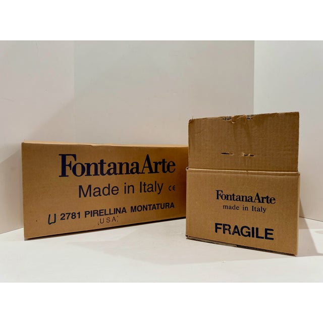 1990s 1990s Gio Ponti Fontana Arte FontanaArte Pirellina Table Lamp New in Box For Sale - Image 5 of 8