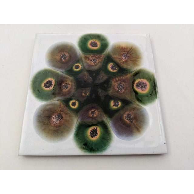 Ceramic Mid Century Danish Modern Alan Wallwork Tile For Sale - Image 7 of 13