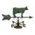 Very Decorative Vintage Mid Century Copper & Brass Cow Weathervane With Wind Directional - Mounted for Display For Sale