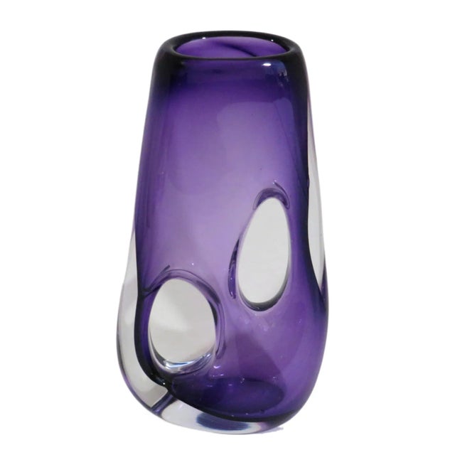 Adam Jablonski Purple Glass Vase Chairish