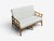 Ficks Reed, Two Seater Sofa, Bamboo, Cane, White Fabric, Usa, 1950s For Sale - Image 4 of 15