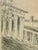 American Vintage Charcoal Sketch of Washington and Lee University’s Main Building and Colonnade in Lexington, Virginia, Artist Signed For Sale - Image 3 of 12