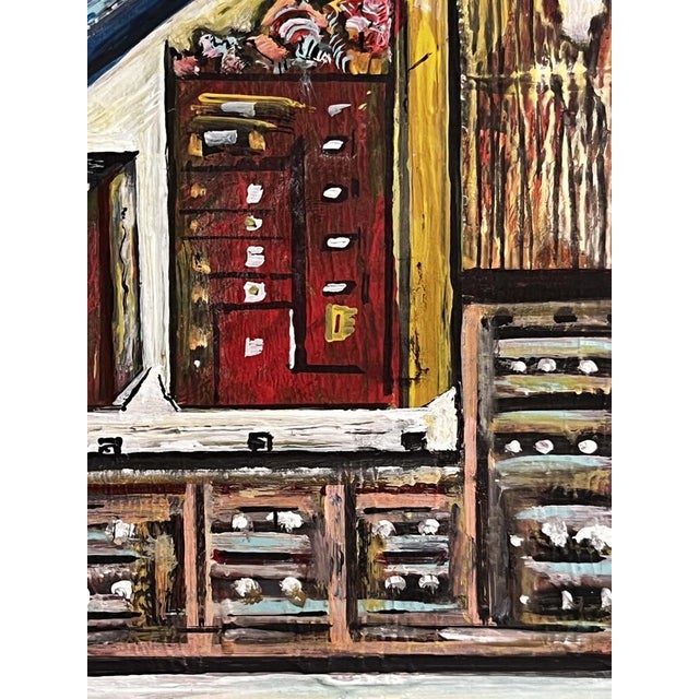 1990s Siegfried Fertl, Composition, 1993, Acrylic Painting For Sale - Image 5 of 9