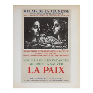 1959 Pablo Picasso 'Relais de Jeunesse' Cubism Multicolor France Lithograph
