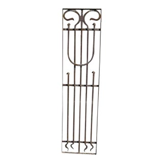 Antique Victorian Iron Gate Window Garden Fence Architectural Salvage Door For Sale