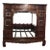 Antique Chinese Traditional Qing Dynasty Hand Carved Bed All Original Pieces For Sale