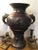 Japanese Meiji Period Bronze Twin Handled Urn With Decoration For Sale - Image 3 of 13