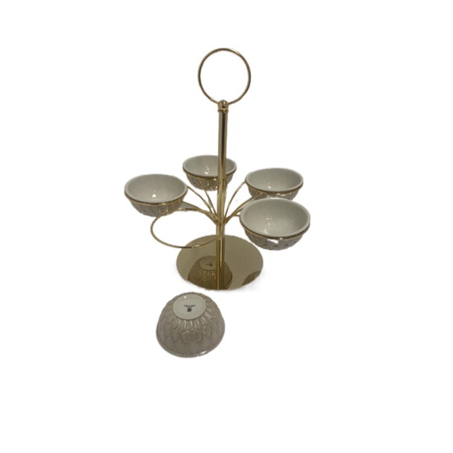 2020s Contemporary Caramel Gold Peacock Pistachios Holder For Sale - Image 5 of 5