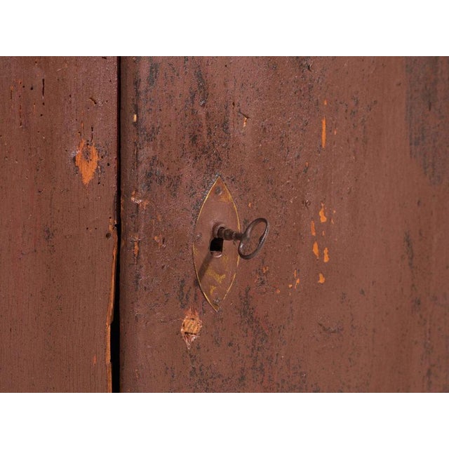 Antique Lacquered Cabinet in Pine Wood, Central Europe, 1900 For Sale - Image 3 of 12