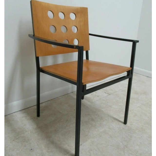 Beige 1990s Michael Graves Design Kron Prototype Stack Concept Armchair Round Pilon For Sale - Image 8 of 13