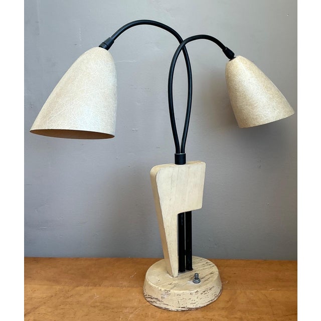 Mid-Century Modern Vintage Mid-Century Modern Double Arm Lamp For Sale - Image 3 of 16