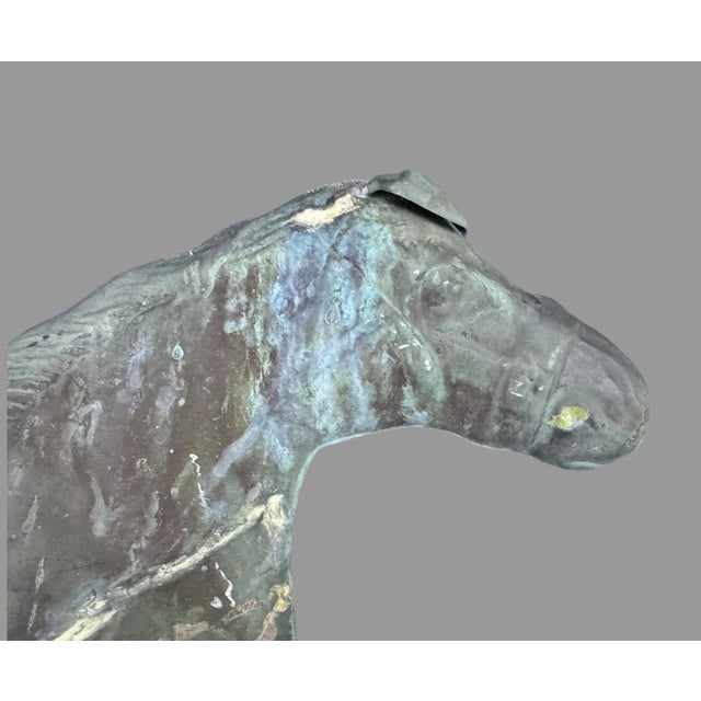 Vintage Embossed Metal Figural Running Horse Weathervane In estate fresh uncleaned original condition showing some typical...