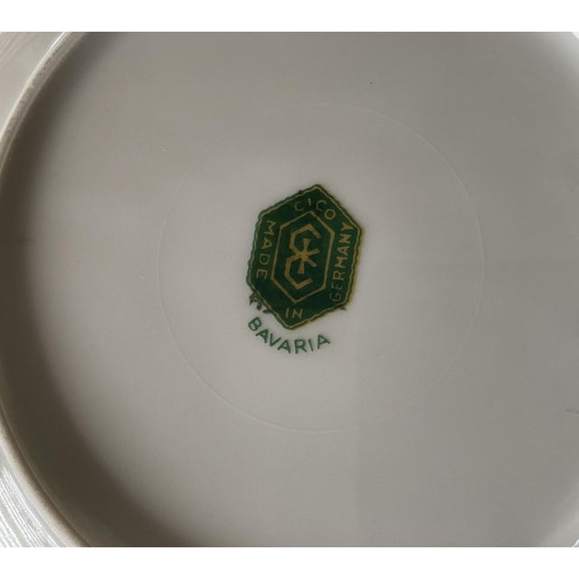 1940's Mythological Scene Plates, Cico Bavaria Germany, Ruby & Gold, Set of 6 For Sale - Image 16 of 17