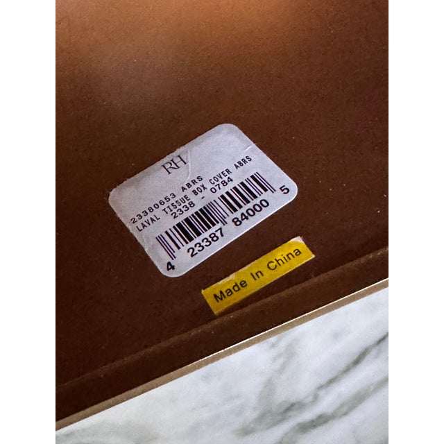 Restoration Hardware Estate Restoration Hardware Laval Tisssue Box Cover For Sale - Image 4 of 8