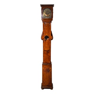 Inlaid Grandfather Clock, 18th Century For Sale