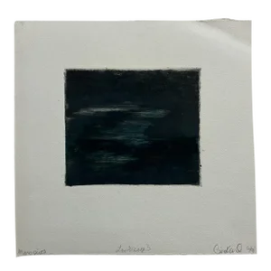 Art by Gina Kail June 1998 Mono Print Abstract Landscape 3