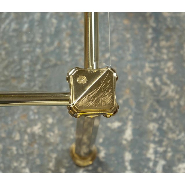 Vintage Hollywood Regency Brass and Glass Nesting Table, 1970s, Set of 3 For Sale - Image 14 of 18
