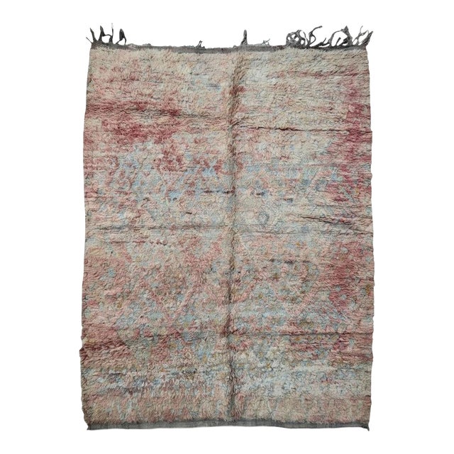 Vintage Beni M'Guild Rug 8.2 X 6 Ft / 250 X 185 Cm For Sale