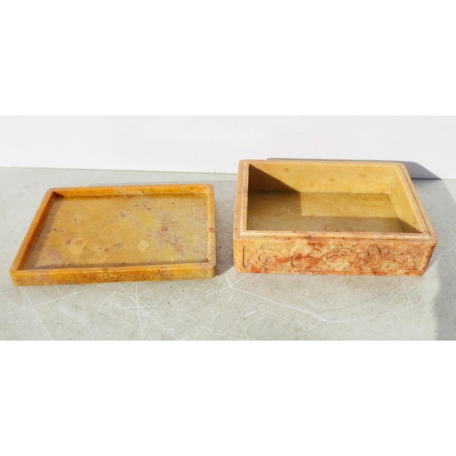 Antique Chinese Soapstone Carved Box Circa 1920s' Chairish