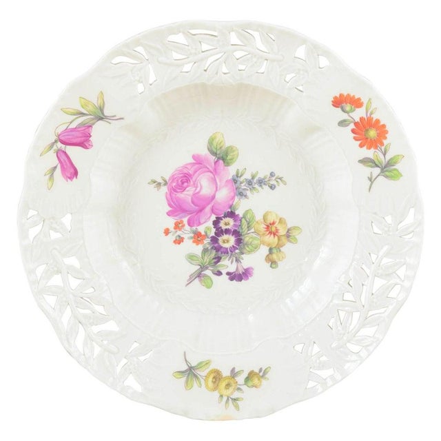 Deep Porcelain Plate with Floral Motif from Royal Copenhagen, Early 20th Century For Sale - Image 6 of 6