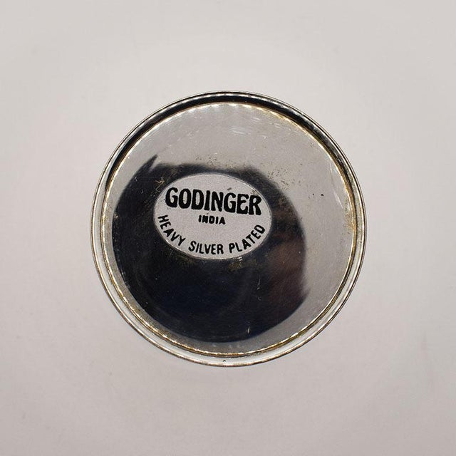 American Heavy Silver Plated Mint Julep Cup by Godinger India For Sale - Image 3 of 5